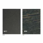 Tabela Ngrënie Metalike dhe Tepër Qeramike Prodhuar në Itali Dizajni - Anaconda Viadurini