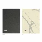 Tabela Ngrënie Metalike dhe Tepër Qeramike Prodhuar në Itali Dizajni - Anaconda Viadurini