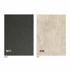 Tabela Ngrënie Metalike dhe Tepër Qeramike Prodhuar në Itali Dizajni - Anaconda Viadurini