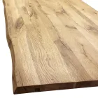 Tavolinë ngrënie në Masellato Lisi dhe Metal i Kromuar Prodhuar në Itali - Riad Viadurini