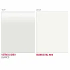 Tavolinë ngrënieje në gotë të bardhë dhe metal të lyer të prodhuar në Itali - karficë zbukurimi Viadurini