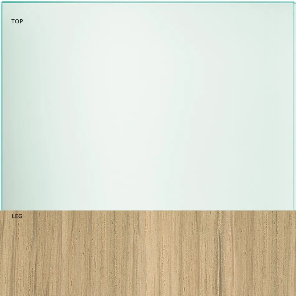 Tavolinë ngrënieje në gotë dhe këmbë në lisi ose arrë Canaletto - Aschio Viadurini