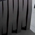 Tavolinë ngrënieje në xham dhe dru të ngurtë të bërë në Itali, Egisto Viadurini