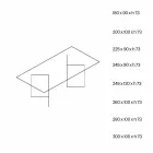 Dizajnoni tryezën e darkës në xham ekstraklear 8 Dimensionet - Pollinare Viadurini