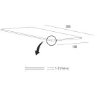 Tavolinë ngrënieje prej xhami dhe metali të temperuar luksoze e prodhuar në Itali - Carlino Viadurini