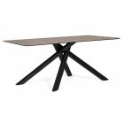 Tavolinë moderne për darkë me lëvizje të sipërme qeramike dhe qelqi - Ringo Viadurini