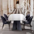 Tabela Moderne e Darkës me Prodhime Gresi prej Porcelani - Meduno Viadurini