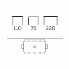 Tabela Moderne e Darkës në Gres dhe Druri i Hirit i Prodhuar në Itali - Croma Viadurini