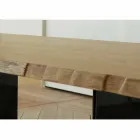 Tavolinë ngrënieje moderne lisi e bërë në Itali 200x100cm Paul Viadurini