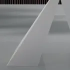 Tavolinë ngrënie moderne në xhami dhe çeliku të bardhë Prodhuar në Itali - Dalmatian Viadurini