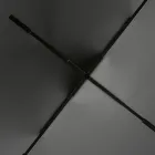 Tavolinë ngrënie ovale me majë xhami dhe bazament Made in Italy - Tiseo Viadurini