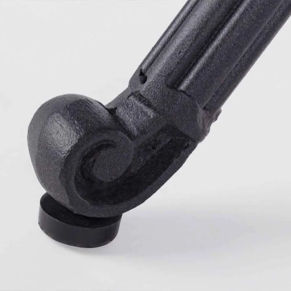 Tavolina për darkë në natyrë në alumin të lyer me të bardhë ose antracit - Shpejtë Viadurini