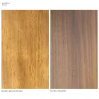 Tavolinë ngrënieje kopshti në dru dhe enë guri Iroko Prodhuar në Itali - Bresson Viadurini