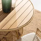 Tavolinë Ngrënie Kopshti në Alumin dhe Tik Top-Svlk - Matter Viadurini