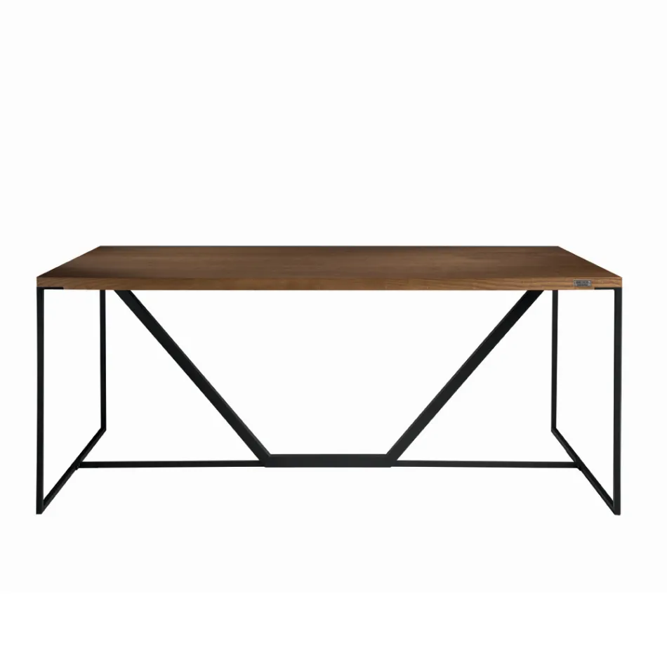 Tavolina e ngrënies në dërrasë të qëndrueshme Prodhuar në Itali - Adelio Viadurini