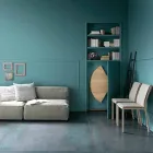 Tavolinë ngrënieje moderne të palosshme në dru dhe metal prodhuar në Itali - Menelao Viadurini