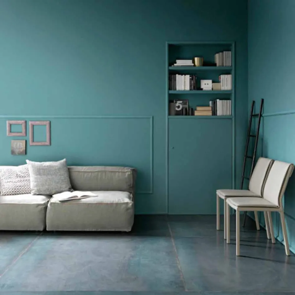 Tavolinë ngrënieje moderne të palosshme në dru dhe metal prodhuar në Itali - Menelao Viadurini