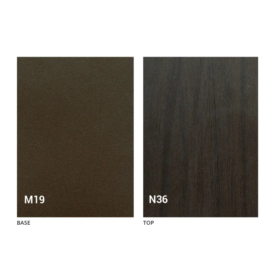 Tavolinë ngrënieje moderne të palosshme në dru dhe metal prodhuar në Itali - Menelao Viadurini