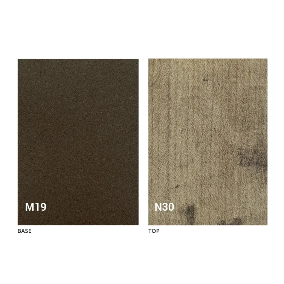 Tavolinë ngrënieje moderne të palosshme në dru dhe metal prodhuar në Itali - Menelao Viadurini