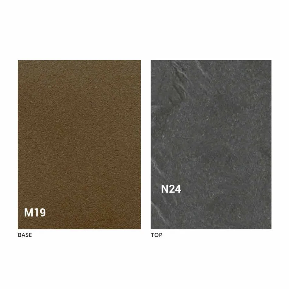 Tavolinë ngrënieje moderne të palosshme në dru dhe metal prodhuar në Itali - Menelao Viadurini