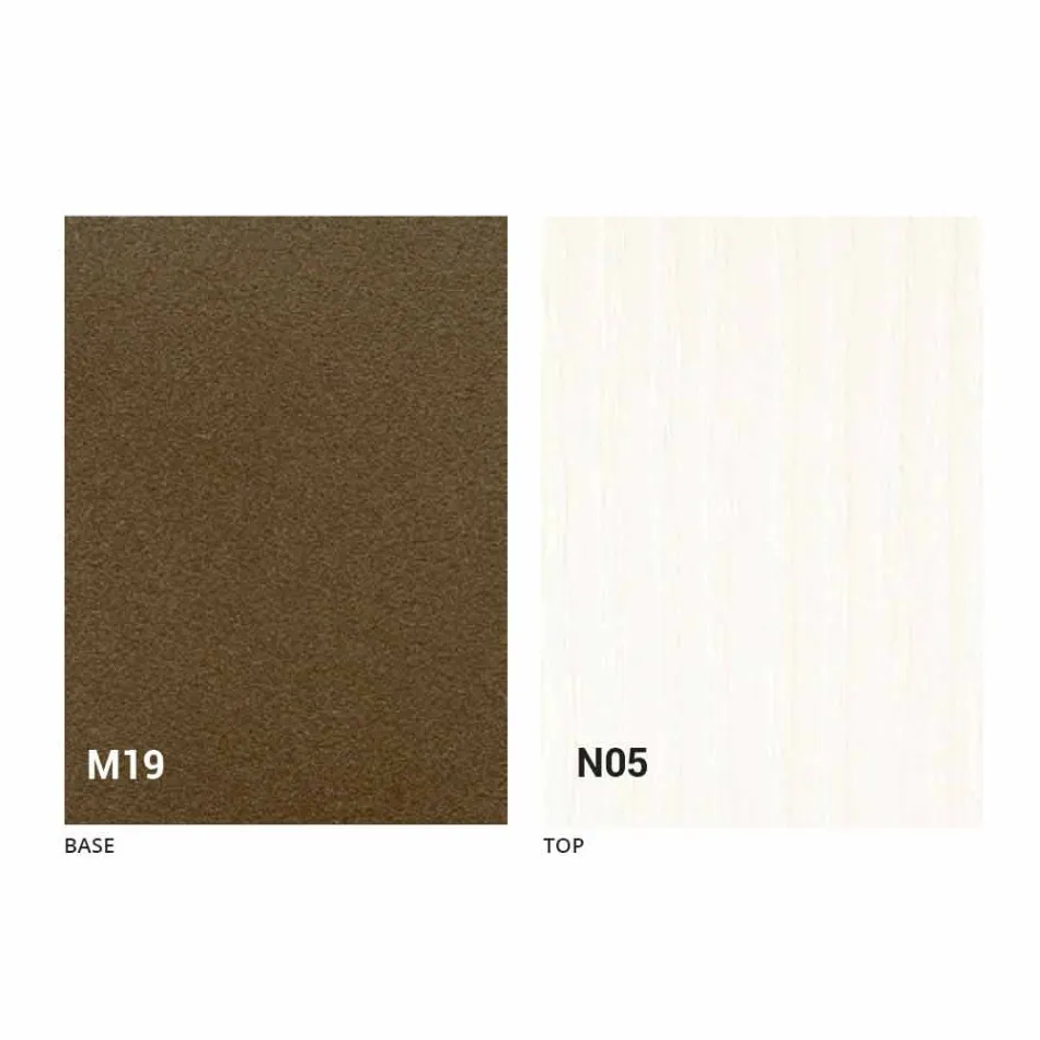 Tavolinë ngrënieje moderne të palosshme në dru dhe metal prodhuar në Itali - Menelao Viadurini