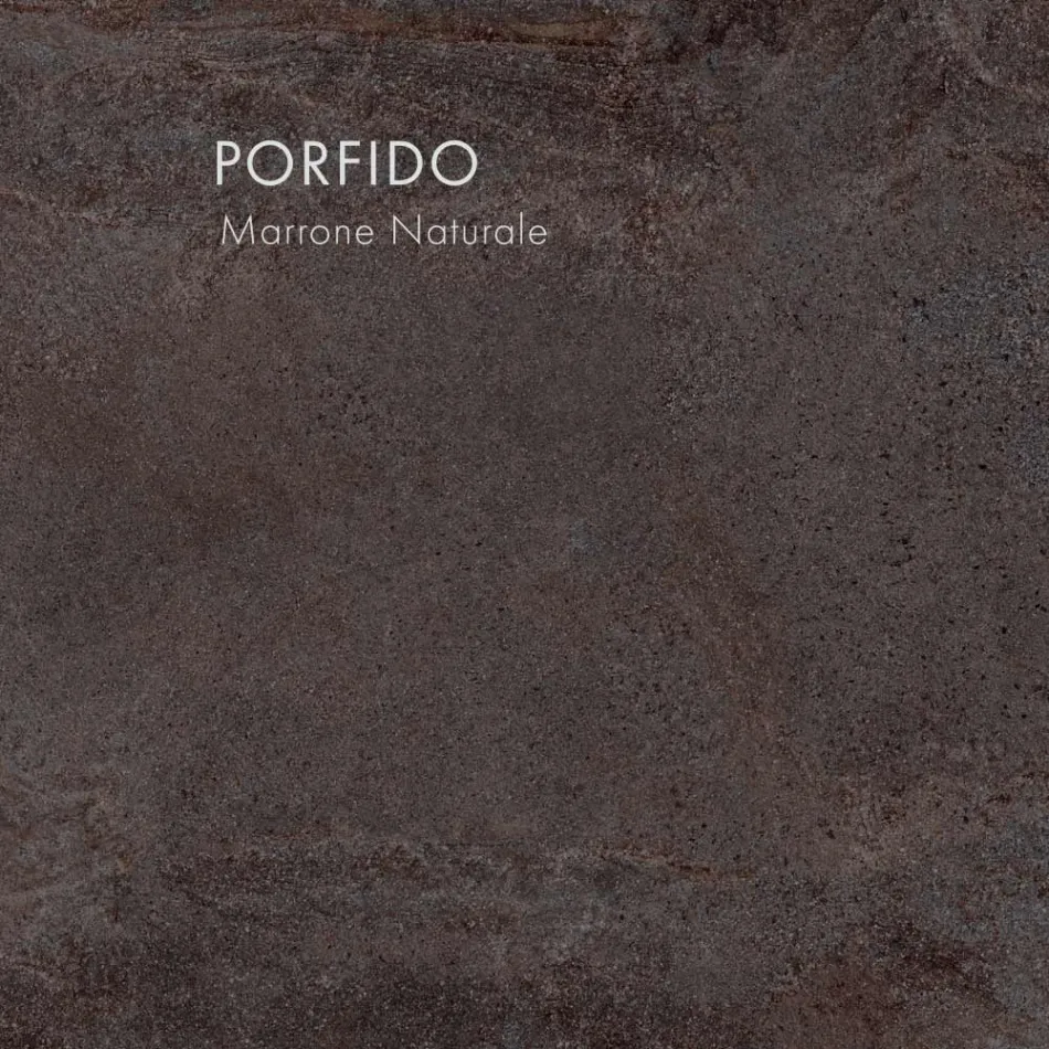 Tavolinë ngrënie drejtkëndëshe me gurë porcelani Prodhuar në Itali - Emilio Viadurini