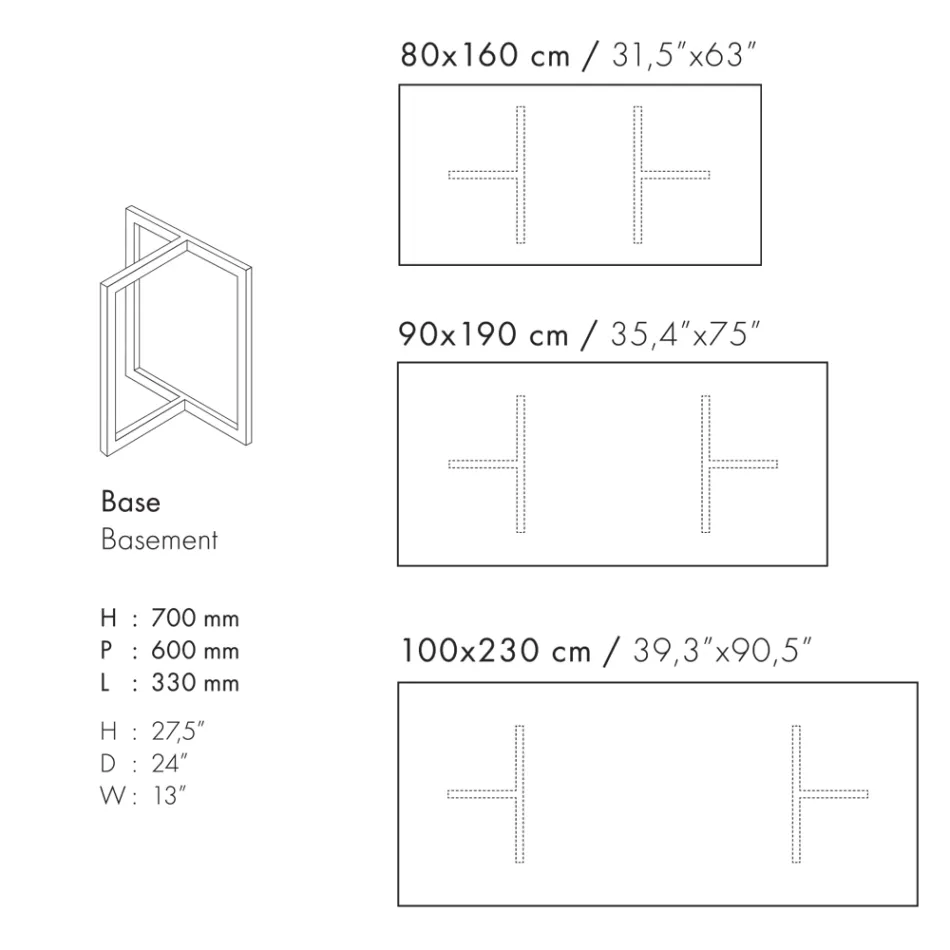 Tavolinë ngrënie drejtkëndëshe me gurë porcelani Prodhuar në Itali - Emilio Viadurini