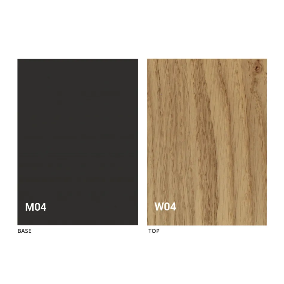 Tavolinë e rrumbullakët për darkë të zgjerueshme me majë druri të prodhuar në Itali - Crodino Viadurini