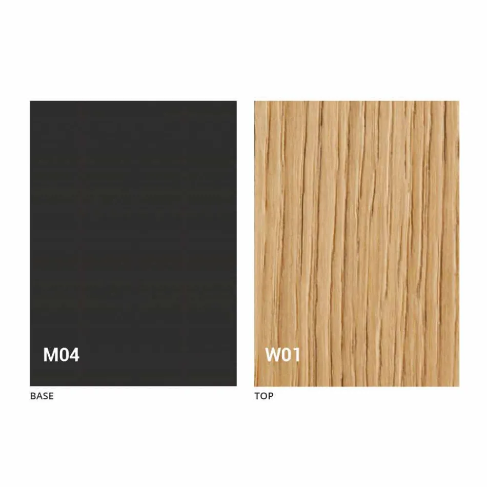 Tavolinë e rrumbullakët për darkë të zgjerueshme me majë druri të prodhuar në Itali - Crodino Viadurini