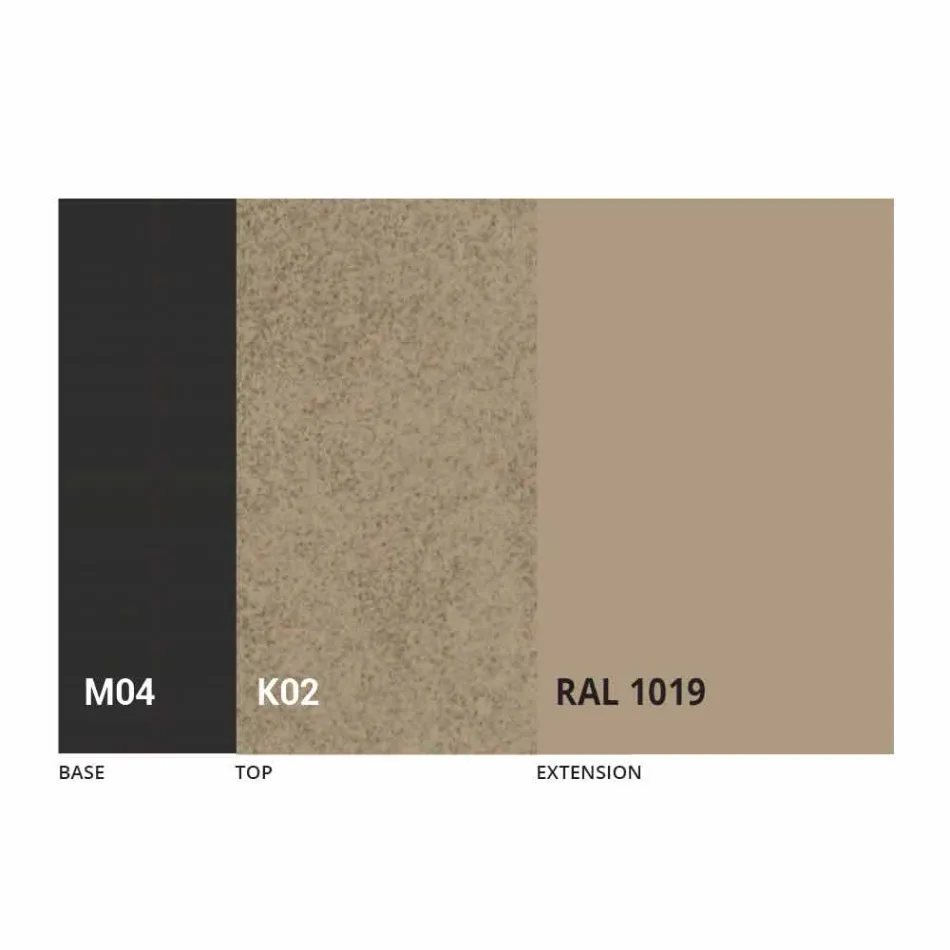 Tavolina e Rrumbullakët e Darkës në Laminam Qeramike Prodhuar në Itali - Lupetto Viadurini