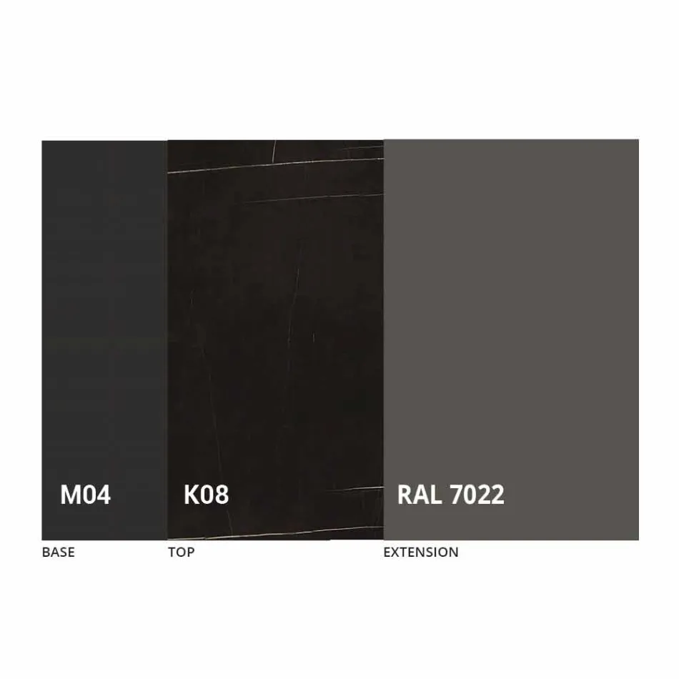 Tavolina e Rrumbullakët e Darkës në Laminam Qeramike Prodhuar në Itali - Lupetto Viadurini