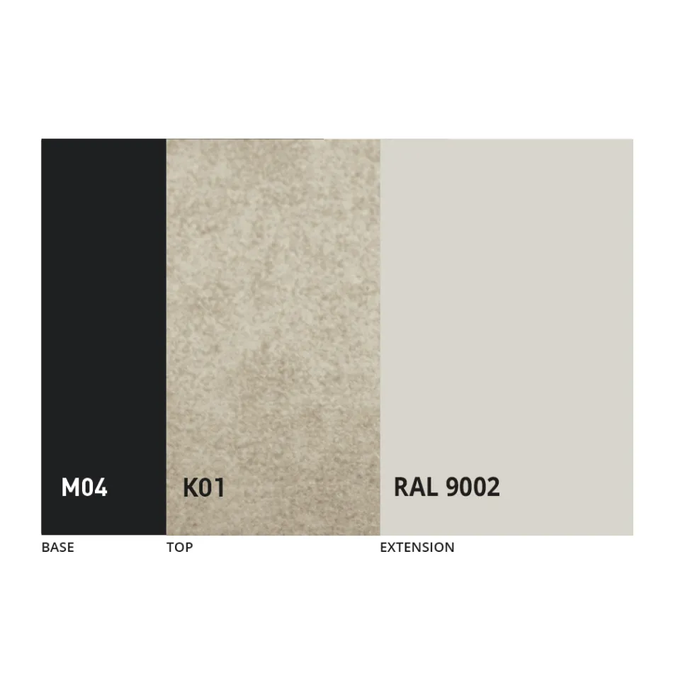 Tavolina e Rrumbullakët e Darkës në Laminam Qeramike Prodhuar në Itali - Lupetto Viadurini