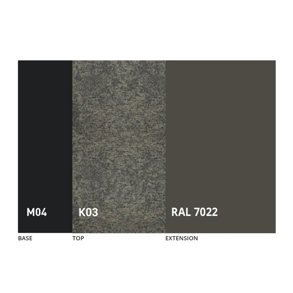 Tavolina e Rrumbullakët e Darkës në Laminam Qeramike Prodhuar në Itali - Lupetto Viadurini