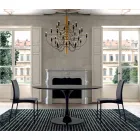 Tavolinë e rrumbullakët e ngrënies me majë laminate Made in Italy – Dollarë Viadurini