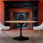 Tavolinë e rrumbullakët e ngrënies në HPL Laminat dhe Alumini Prodhuar në Itali - Dollarë Viadurini