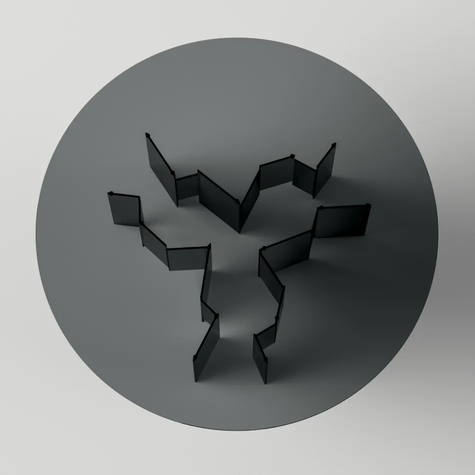 Tryezë e rrumbullakët e ngrënies në gotë tepër të pastër ose të tymosur Prodhuar në Itali - Thommy Viadurini