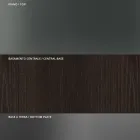 Tavolinë e rrumbullakët e ngrënies në gotë të tymosur me bazë druri Made in Italy - Rondo Viadurini