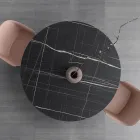 Tavolinë e rrumbullakët e ngrënies Metal dhe Hpl e laminuar Prodhuar në Itali - Bastiano Viadurini