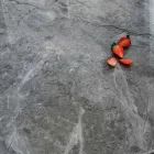 Tavolina e Rrumbullakët e Darkës Moderne në Efekte Mermeri Qeramike dhe Metalike - Jarvis Viadurini