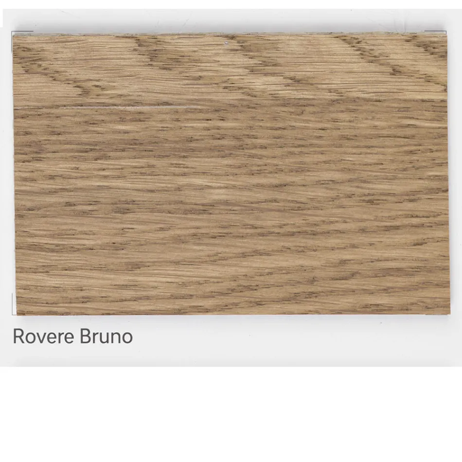 Tavolinë ngrënieje Solid Oak e disponueshme me skaje të ndryshme Made in Italy - Boromir Viadurini