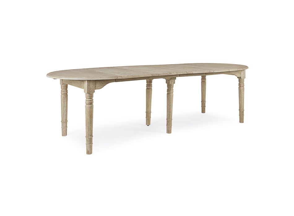 Tavolinë e rrumbullakët e ngrënies E zgjatur deri në 272 cm në Homemotion Wood - Guglio Viadurini