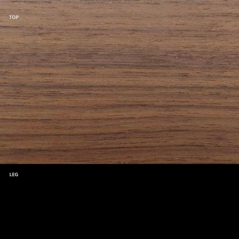 Tavolinë e rrumbullakët e ngrënies me majë me fanesë të hollë Made in Italy - Dollarë Viadurini