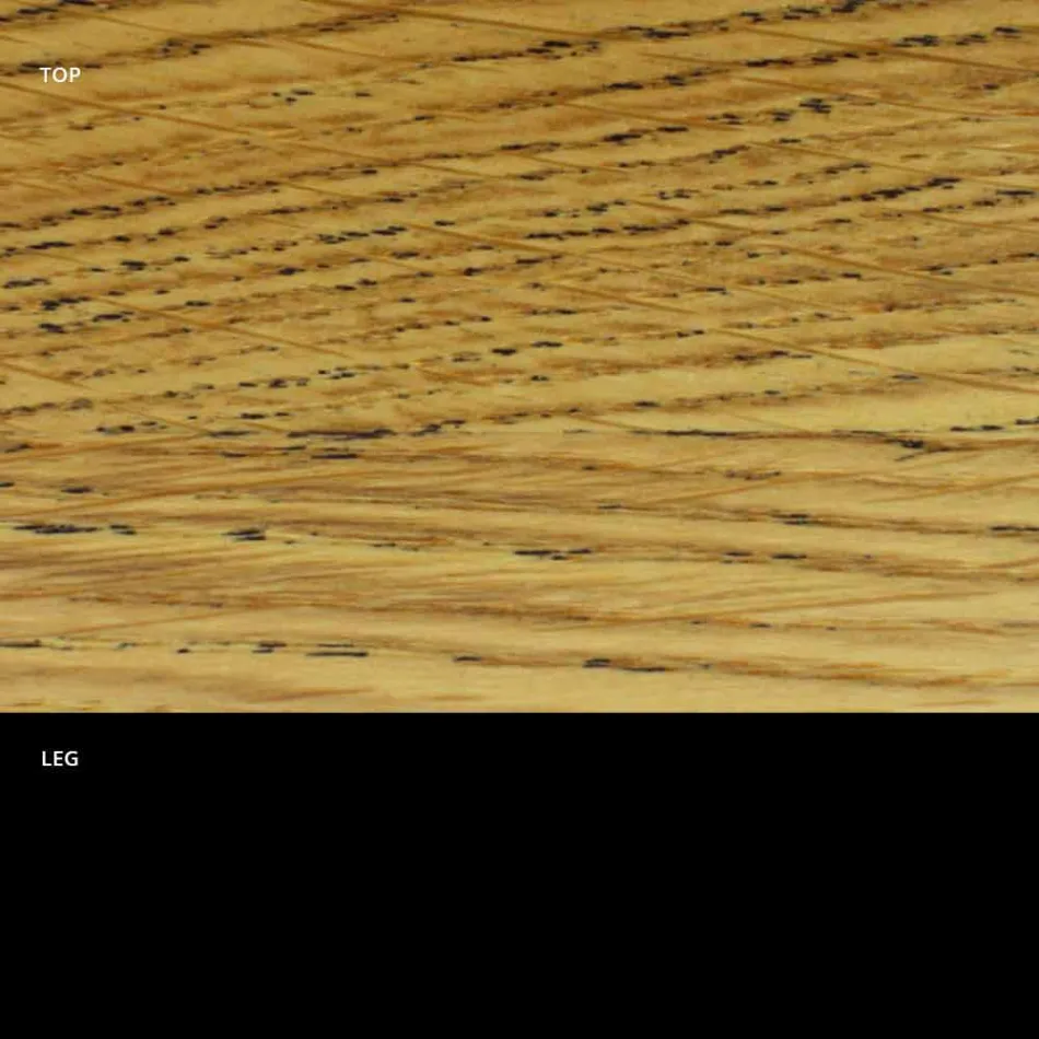 Tavolinë e rrumbullakët e ngrënies me majë me fanesë të hollë Made in Italy - Dollarë Viadurini