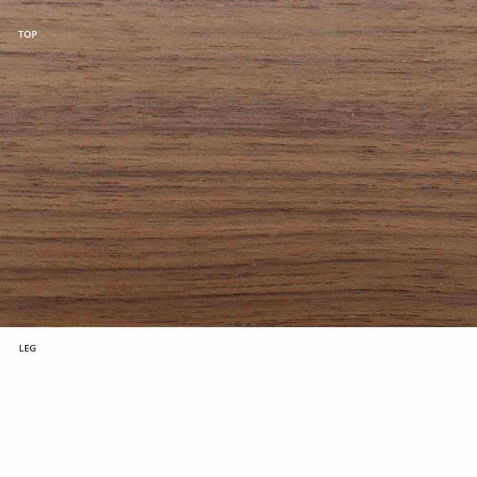 Tavolinë e rrumbullakët e ngrënies me majë me fanesë të hollë Made in Italy - Dollarë Viadurini