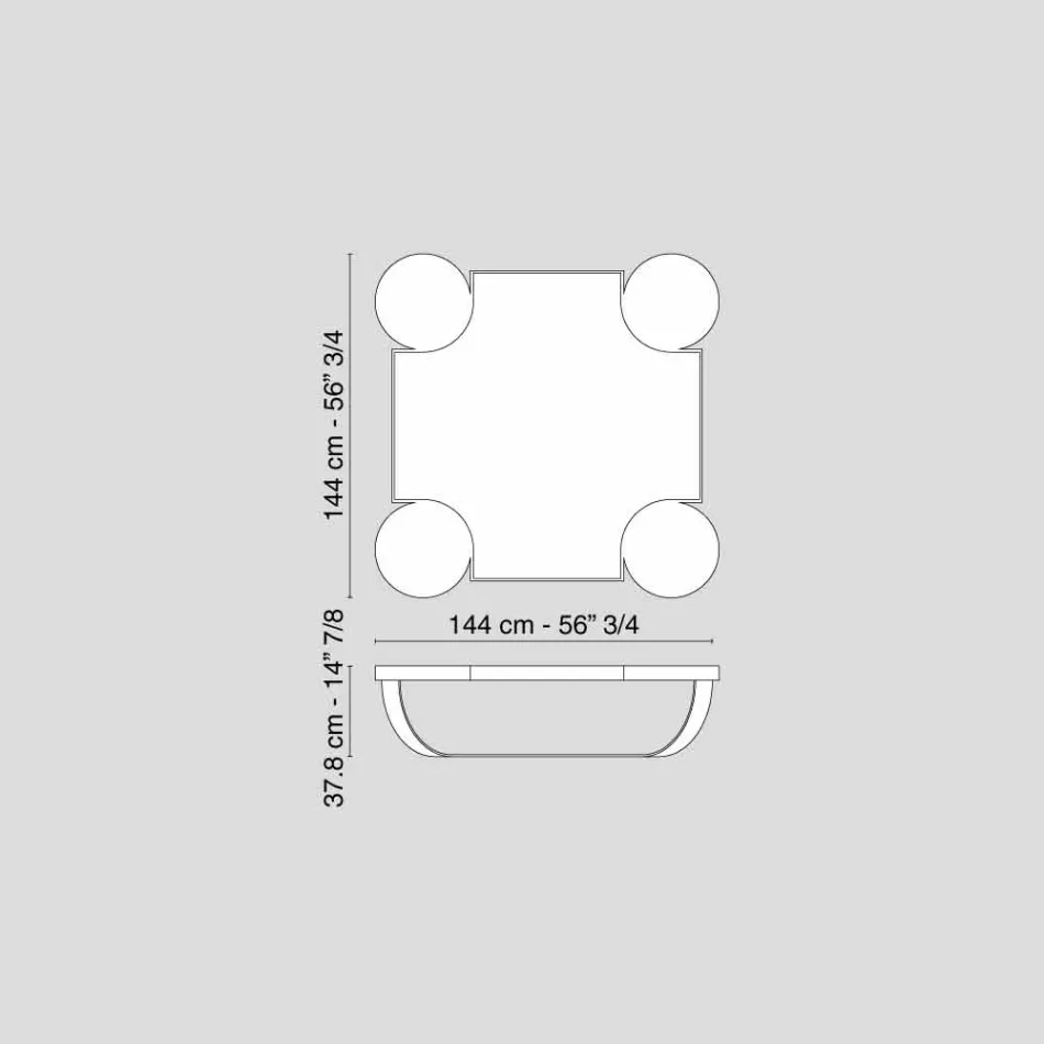 tavolinë kafeje projektuesi në Drummond të lisit të errët Viadurini