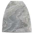 Tavolinë e zgjerueshme e dhomës së ndenjes me majë në formë fuçie në qeramikë Prodhuar në Itali - gota Viadurini