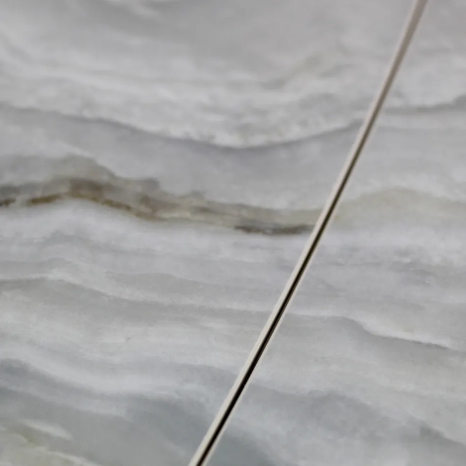 Tavolinë e zgjerueshme e dhomës së ndenjes me majë në formë fuçie në qeramikë Prodhuar në Itali - gota Viadurini