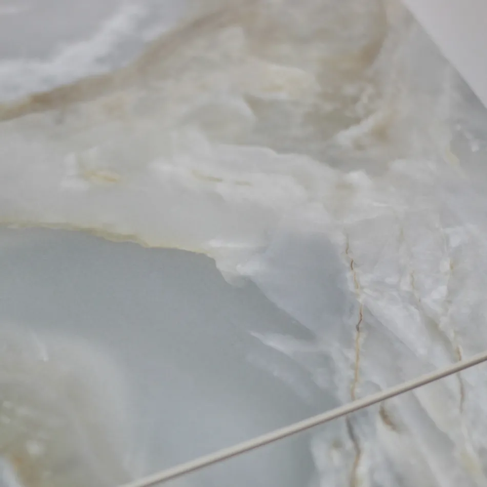 Tavolinë e zgjerueshme e dhomës së ndenjes me majë në formë fuçie në qeramikë Prodhuar në Itali - gota Viadurini