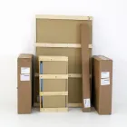 Tavolinë e zgjerueshme e dhomës së ndenjes me majë në formë fuçie në qeramikë Prodhuar në Itali - gota Viadurini