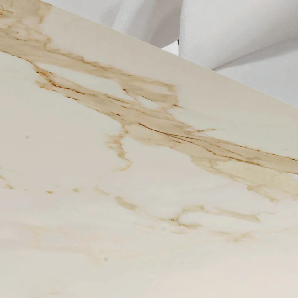 Tavolinë fikse ndenjeje me bazament druri Prodhuar në Itali - Equatore Viadurini